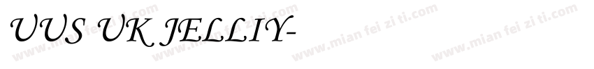 UUS UK JELLIY字体转换